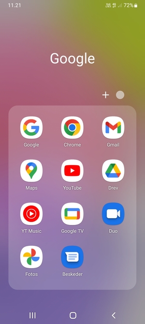 Vælg Gmail
