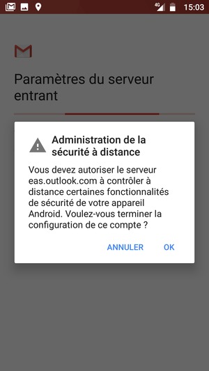Sélectionnez OK