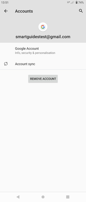 Select Account sync