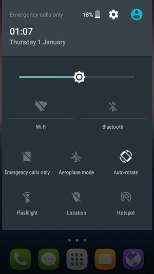 Adjust brightness to the required level