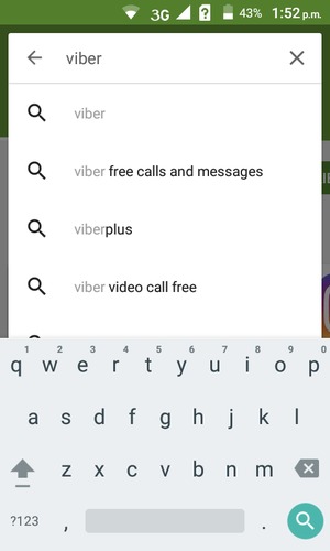Enter the app name and select Search
