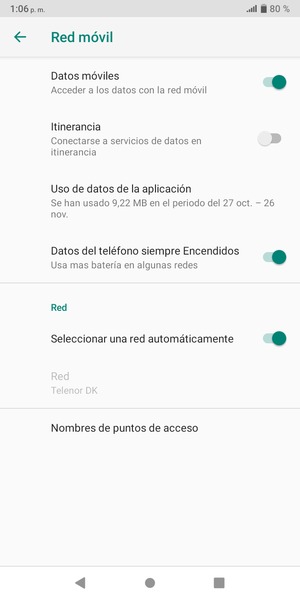 Seleccione Nombres de puntos de acceso