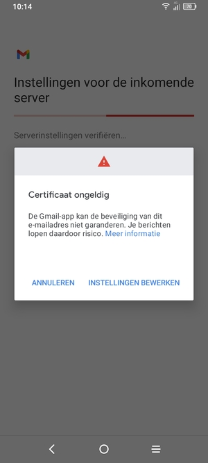Selecteer INSTELLINGEN BEWERKEN