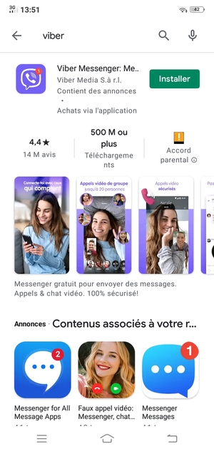 Sélectionnez l'appli
