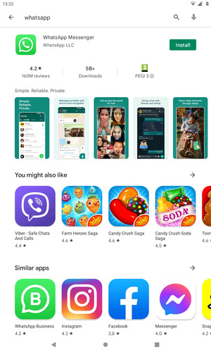 Select the app