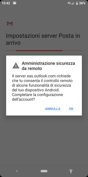 Seleziona OK