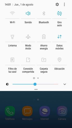 Seleccione Ahorro energía
