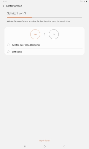 Wählen Sie SIM-Karte