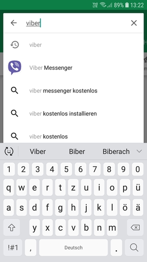 Geben Sie den Namen der App ein und wählen Sie Suchen