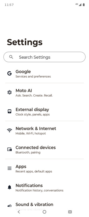 Select Network & Internet