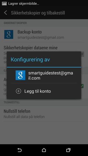 Velg kontoen din
