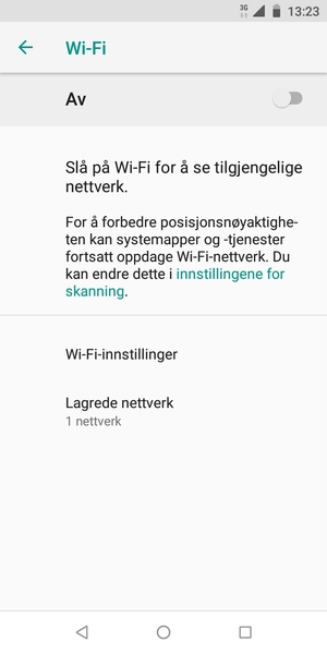 Slå Wi-Fi på