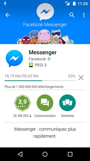 Veuillez attendre la fin de la procédure d'installation