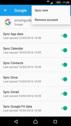Select Sync now
