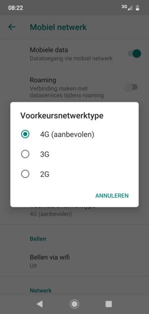 Selecteer uw voorkeursoptie