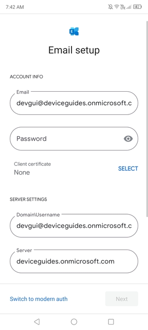 Enter your password