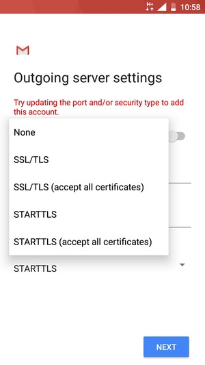 Select None and  NEXT