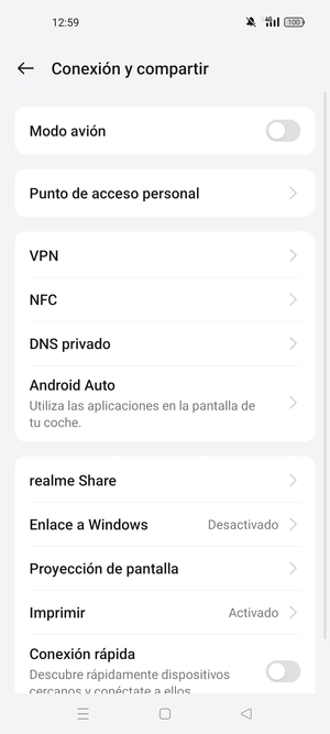 Seleccione Punto de acceso personal