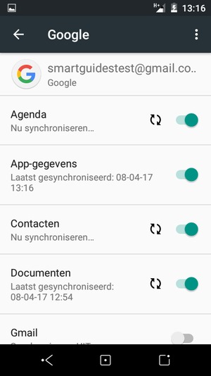 Uw gegevens worden gesynchroniseerd