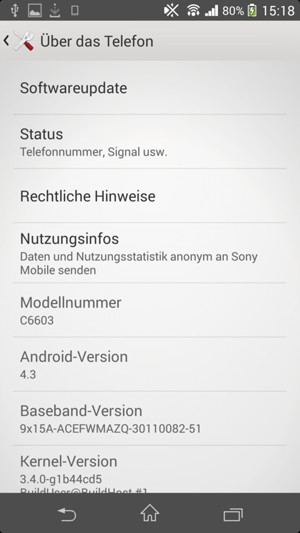 Wählen Sie Softwareupdate
