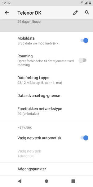 Scroll til og vælg Adgangspunkter
