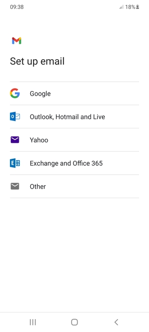 Select Outlook, Hotmail and Live