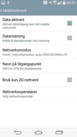 Velg Navn på tilgangspunkt