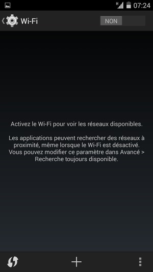 Activer le Wi-Fi