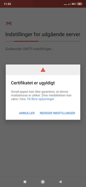 Vælg REDIGER INDSTILLINGER