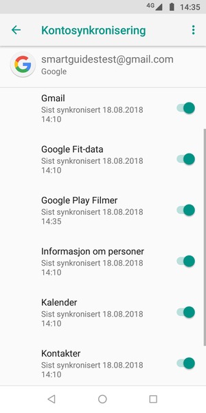 Velg menyknappen