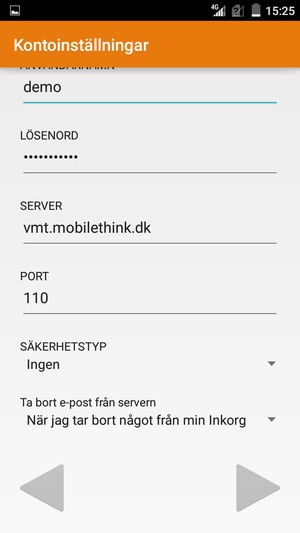 Scrolla ner och välj Nästa