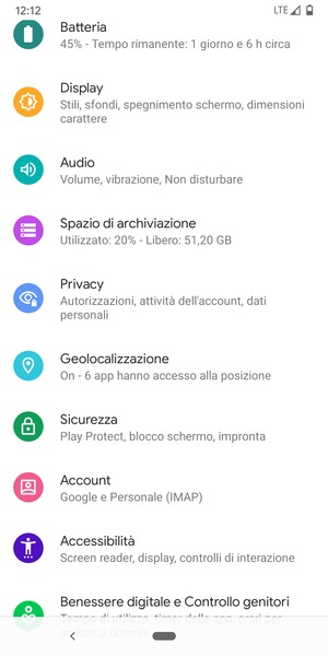 Scorri e seleziona Geolocalizzazione