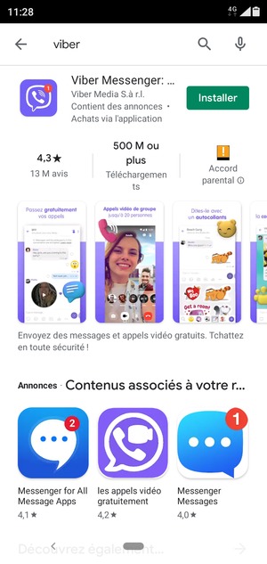 Sélectionnez l'appli