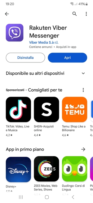 Seleziona Apri