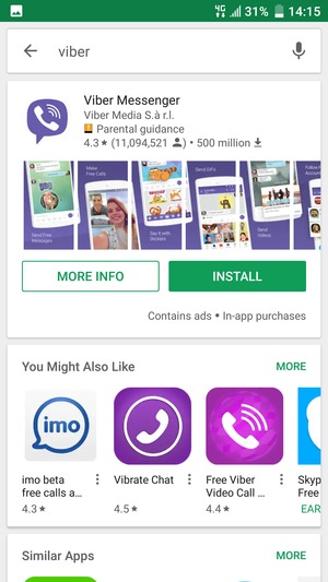 Select the app