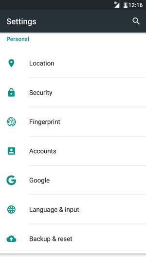 Scroll to and select Security or Lock screen
