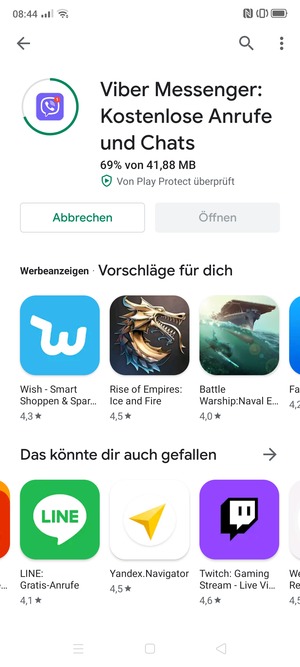 Warten Sie, bis der Installationsprozess  beendet ist