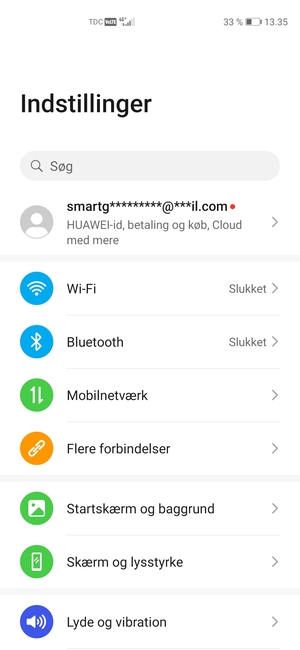 Vælg Mobilnetværk