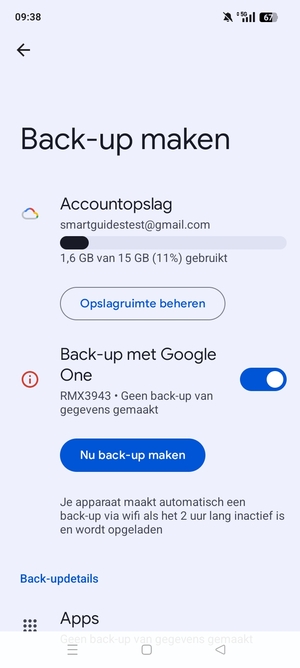 Selecteer Accountopslag