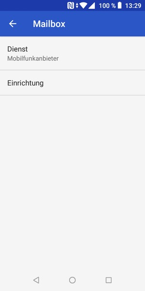 Wählen Sie Einrichtung