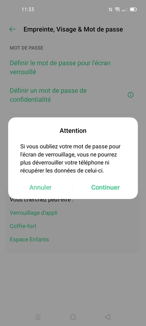 Sélectionnez Continuer