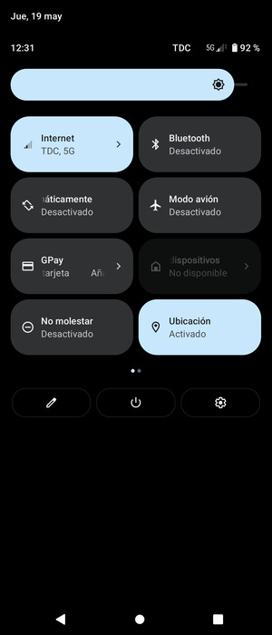 Ajuste el brillo al nivel requerido