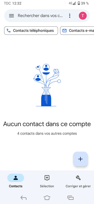 Sélectionnez Corriger et gérer