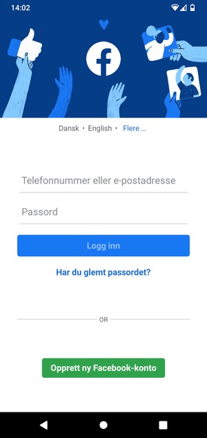 Applikasjonen er klar til bruk