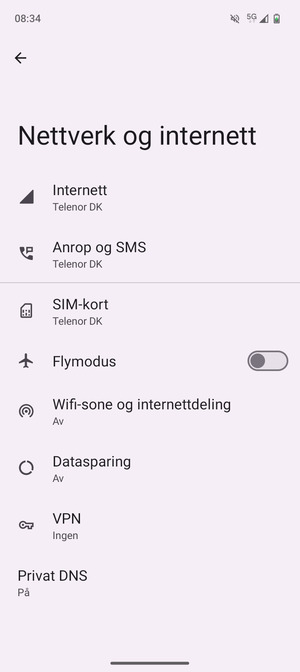 Velg SIM-kort