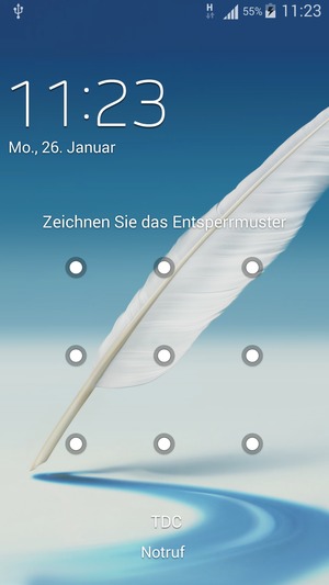 Ihr Handy ist jetzt mit einer Bildschirmsperre gesichert