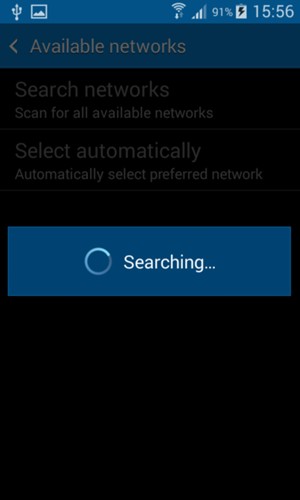 Wait for the search to finish