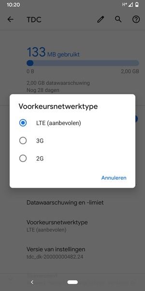 Selecteer uw voorkeursoptie