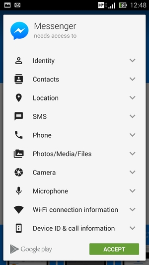 Select ACCEPT