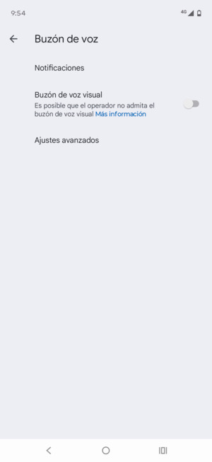 Seleccione Ajustes avanzados